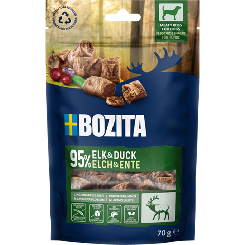 Bozita Meaty Bites Elch & Ente Snack Dog 70g
