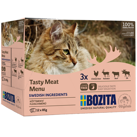 BOZITA Pouch HiG Multibox Fleischmenü 12x85g
