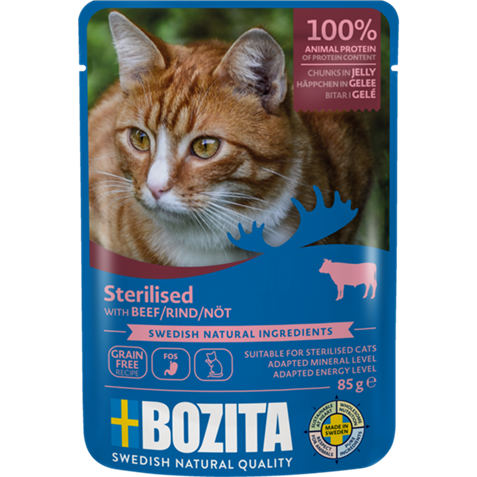 BOZITA Pouch HiG Sterilised Rind 85g
