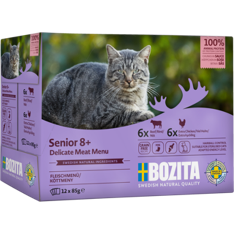 BOZITA Pouch HiS Multibox Senior 8+ 12x85g