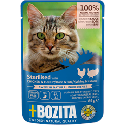 BOZITA Pouch HiS Sterilised Huhn&Pute 85g