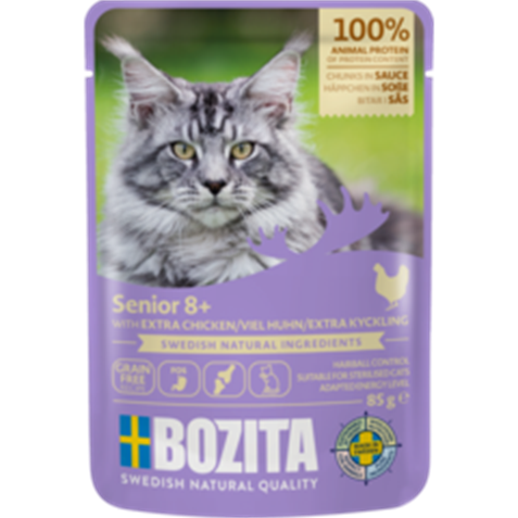 BOZITA Pouch Senior 8+ HiS Extra Chicken 85g