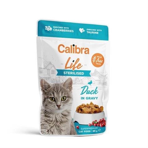 Calibra Feline Pouch Steri. Ente in Sauce 85g