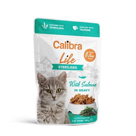 Calibra Feline Pouch Steri. Lachs in Sauce 85g