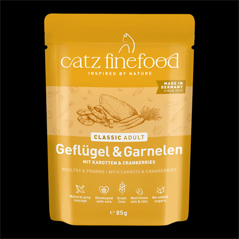 Catz finefood C. Adult Geflügel & Garnelen 85g