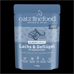 Catz finefood C. Adult Lachs & Geflügel 85g