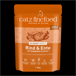 Catz finefood C. Adult Rind & Ente 85g