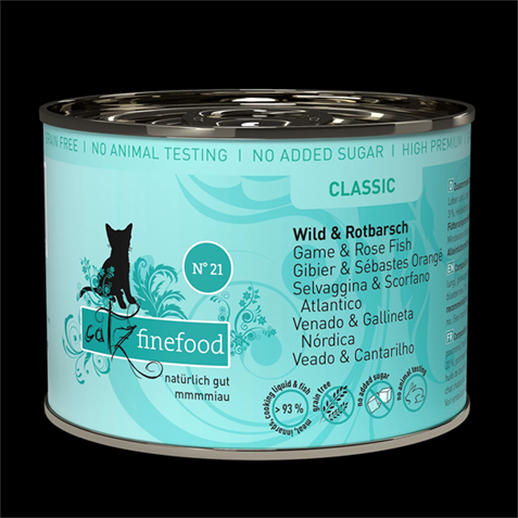 Catz finefood C. Adult Wild & Rotbarsch 200g