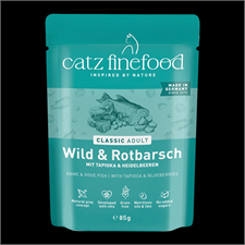 Catz finefood C. Adult Wild & Rotbarsch 85g