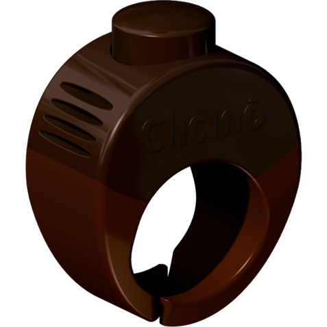 Clicino-der Clicker Ring Choco Gr. S 18mm