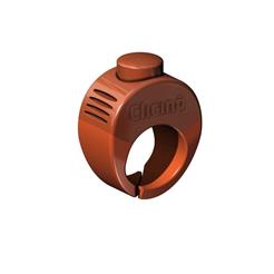Clicino-der Clicker Ring Orange Gr. M 19.5mm