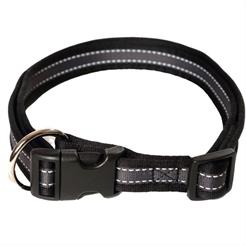 Feltmann Hundehalsband SoftGrip Schwarz 25mm/45-70cm