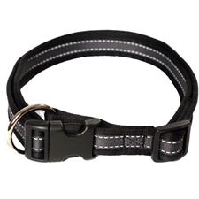 Feltmann Hundehalsband SoftGrip Schwarz 25mm/45-70cm
