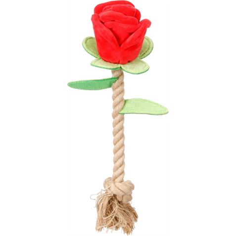 Flamingo Spielzeug Rozie Rose mit Seil