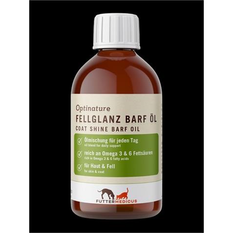 Futtermedicus Optinature Fellglanz Barf Öl 250ml