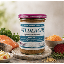 G&F Wildlachs mit Hirse, Äpfeln und Randen 370g