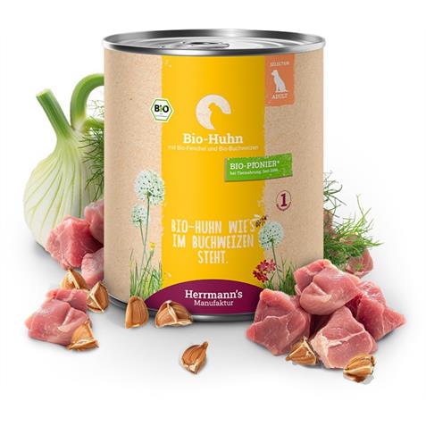 Herrmann`s Adult Bio-Huhn mit Fenchel 800g