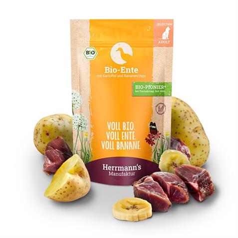 Herrmann`s Katze Adult Ente mit Kartoffel 100g