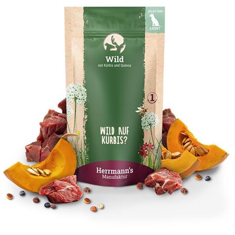 Herrmann`s Leicht Wild mit Kürbis 150g