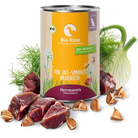 Herrmann`s Sensibel Bio-Ente mit Fenchel 400g
