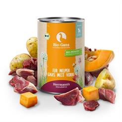 Herrmann`s Welpen Bio-Gans mit Kürbis + Kart. 400g