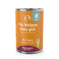 Herrmanns Welpen Bio-Gans mit Kürbis + Kart. 400g