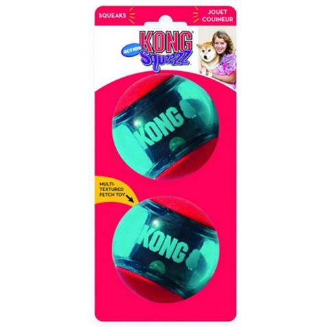 KONG Squeezz Action Red Large Set 2 Stück
