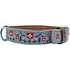 Lederhalsband Swiss Alps 45cm/3cm
