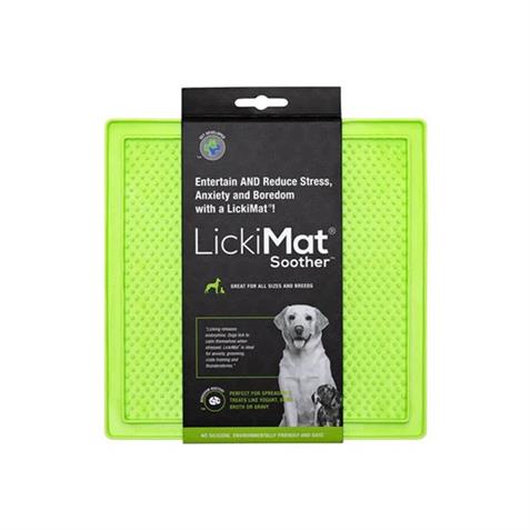 LickiMat Hund "LickiMat Soother" Grün 20x20cm