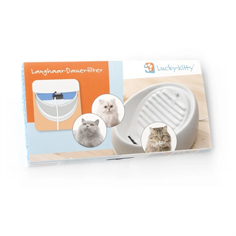 Lucky Kitty Langhaar-Dauerfilter Aktivekohle 40g
