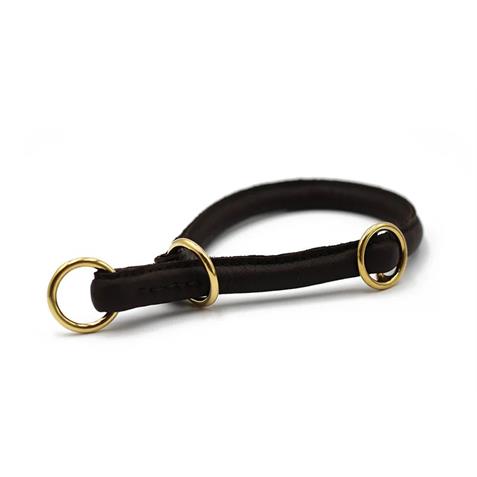 Maul Halsband Rundgenäht Gold/Schwarz Gr. 48
