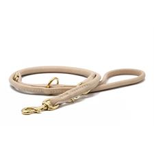 Maul Lederleine Rundgenäht Gold/Elfenbein2m
