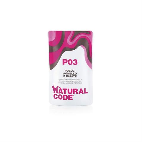 Natural Code CAT Pouch P03 Huhn,Lamm &Kart.70g