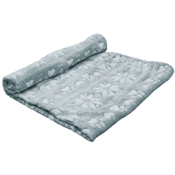 Nobby Christmas Fleecedecke Flokon 70x100cm grau