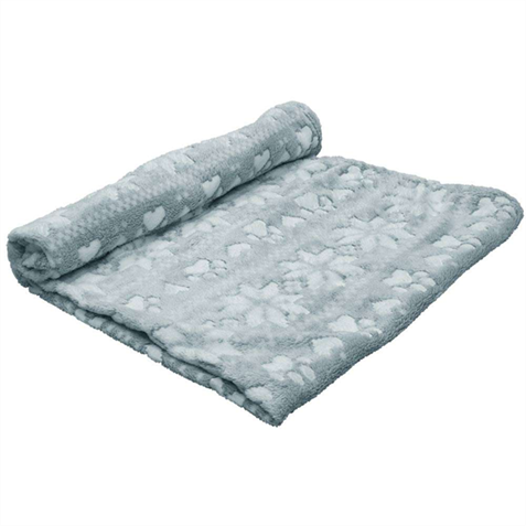 Nobby Christmas Fleecedecke Flokon 70x100cm grau