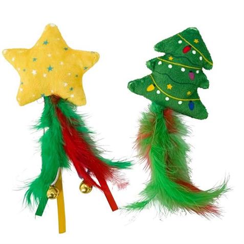 Nobby Xmas Plüsch star and tree 2 St. 18cm