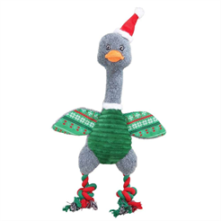 Nobby Xmas Plüsch-Weihnachtsgans mit Seilen 42cm