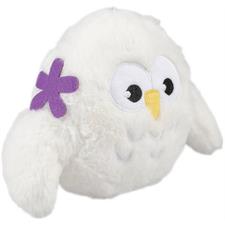 Plüschtier EULE Florist 24x17x8cm weiss