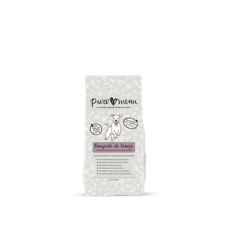 PuroMenu HUND Kaninchen Bankett 800g