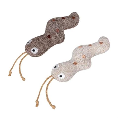 QUAPAS! Katzenspielzeug Schlange 2x5x15cm ass.