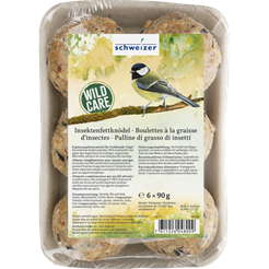 Schweizer Insektenfettknödel 6x90g Netzfrei