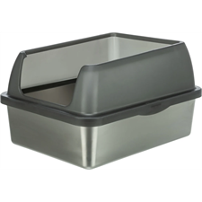 Trixie Katzentoilette Edelstahl mit Rand 40x29x52