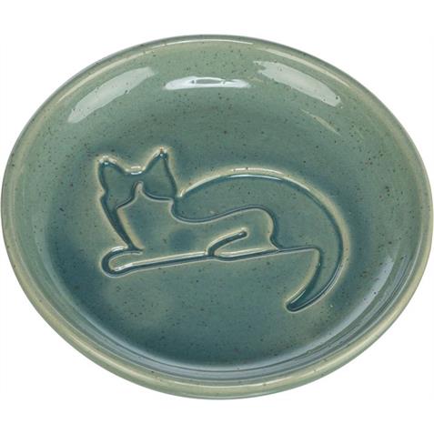 Trixie Keramik Napf Katze Blau 0.15l D. 14.5cm