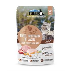 Tundra Katze Pouch Ente, Truthahn & Lachs 85g