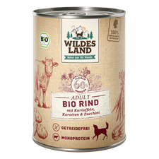 Wildes Land Canine Adult BIO Rind Kartoffeln 400g