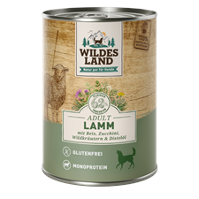 Wildes Land Canine Adult Lamm Reis Zucchini 400g
