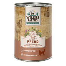 Wildes Land Canine Adult Pferd Süsskartoffel 400g