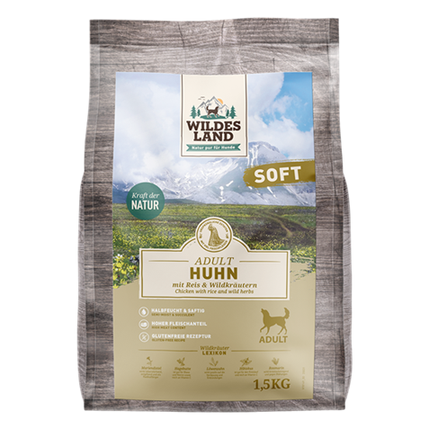 Wildes Land SOFT Can. Adult Huhn Reis 1.5kg