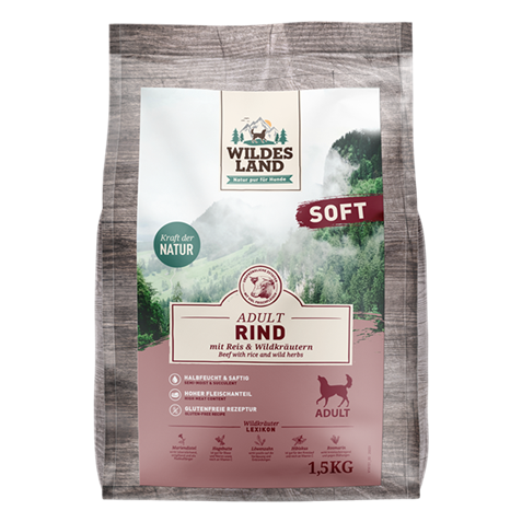 Wildes Land SOFT Can. Adult Rind Reis 1.5kg