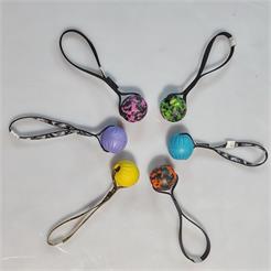 ZS Lila Ball mit Band elastisch 6.5cm